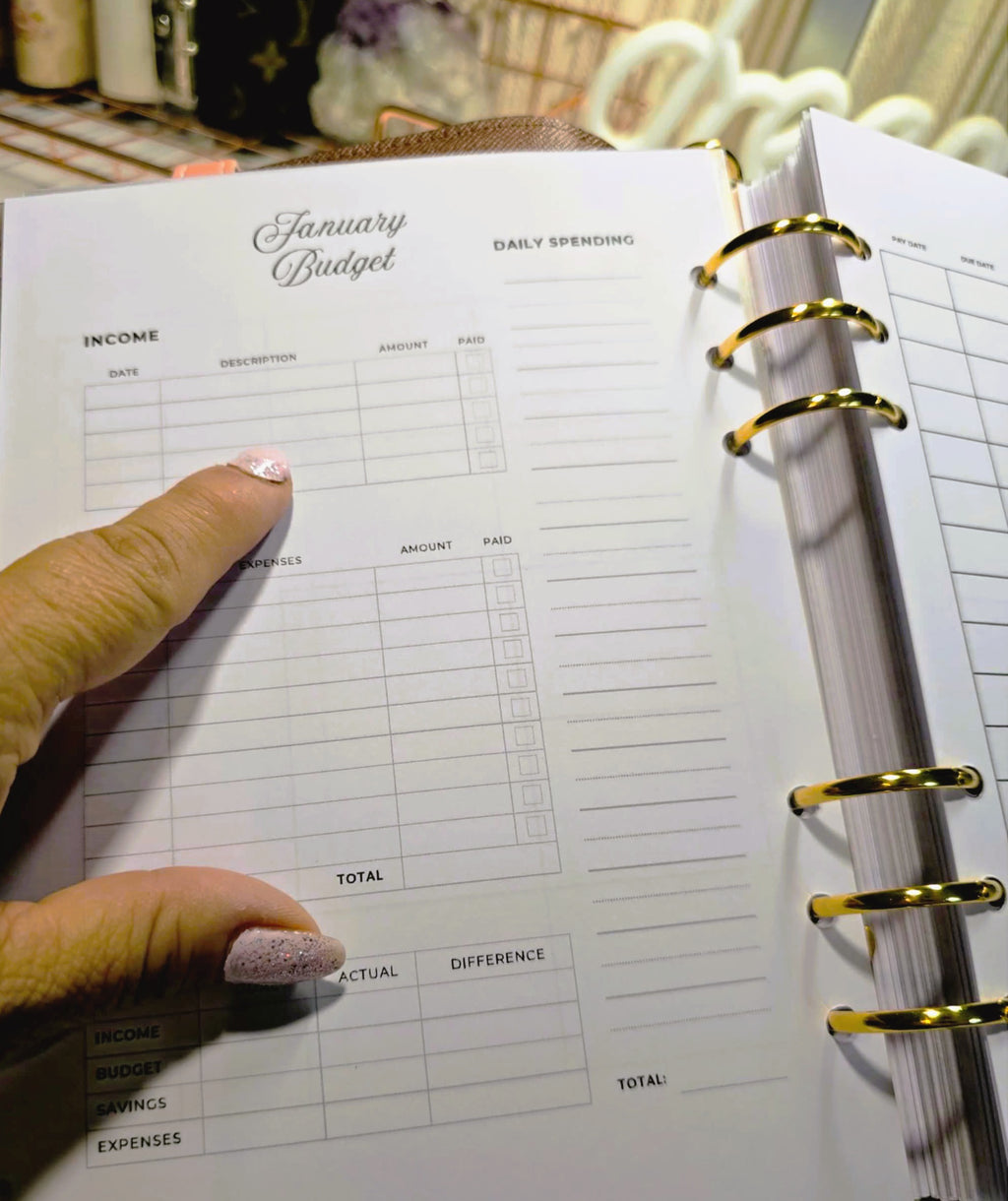 Minimal 2026 A5 Planner Inserts