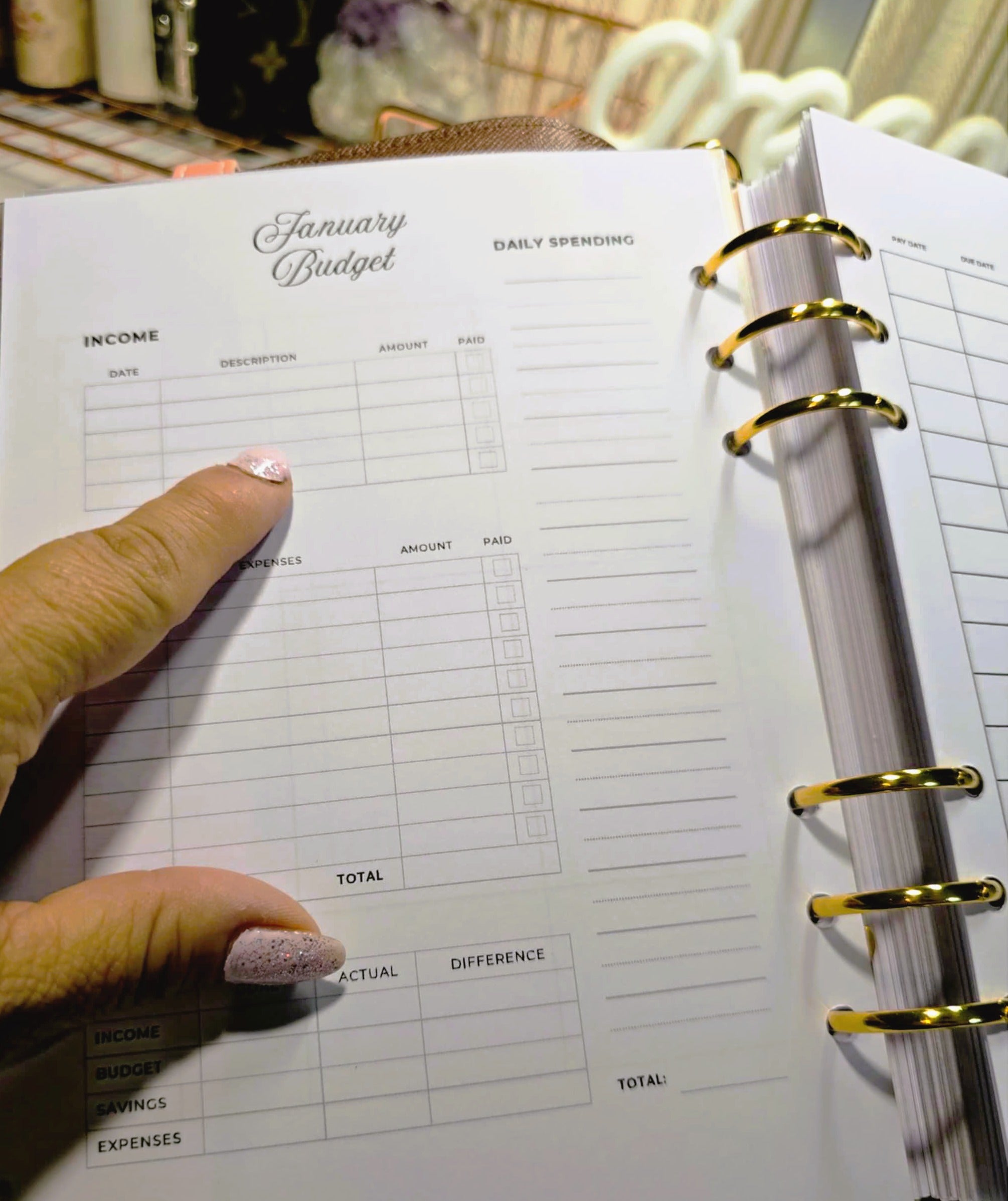 Minimal 2026 A5 Planner Inserts