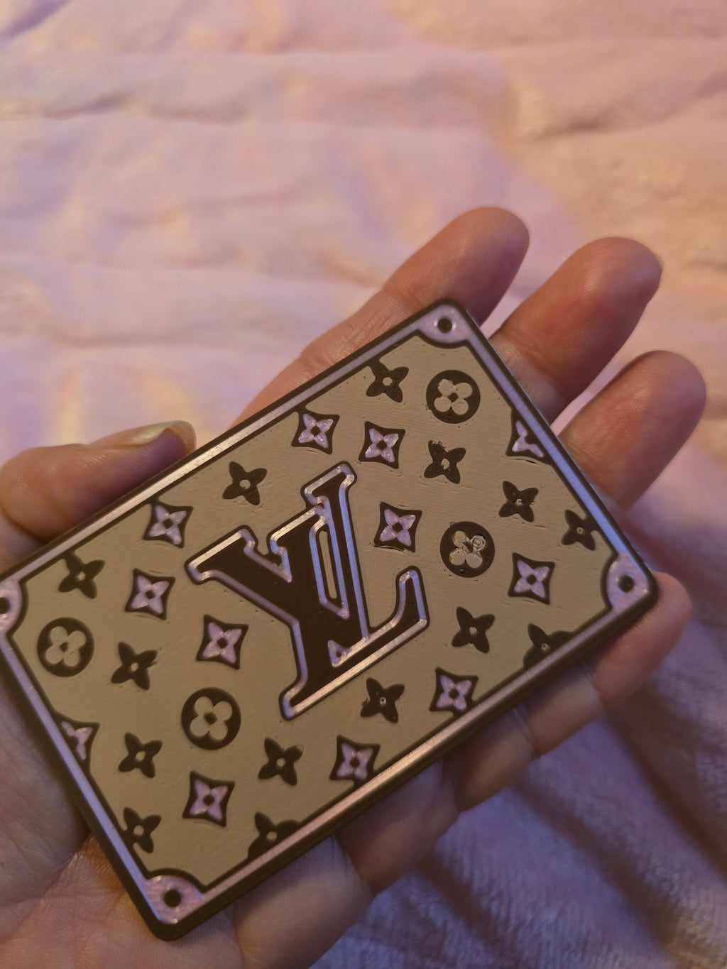 LV PINK CARD HOLDER