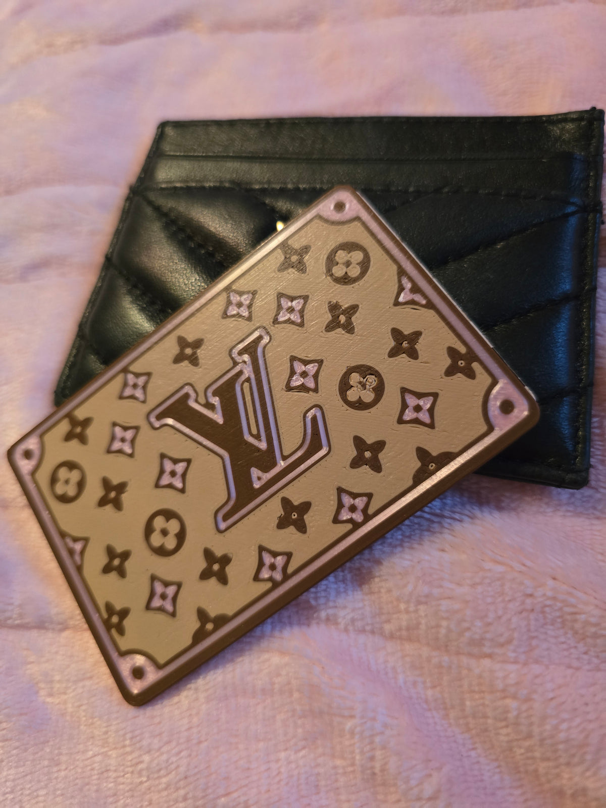 LV PINK CARD HOLDER