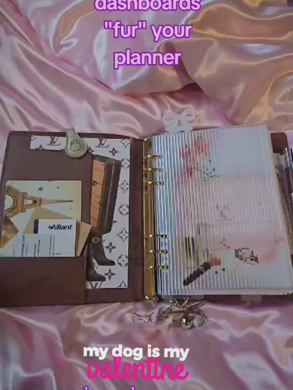 12 Chanel, Coach, Custom Pet, & LV Dashboards for LV or COACH Agenda Cover-A5