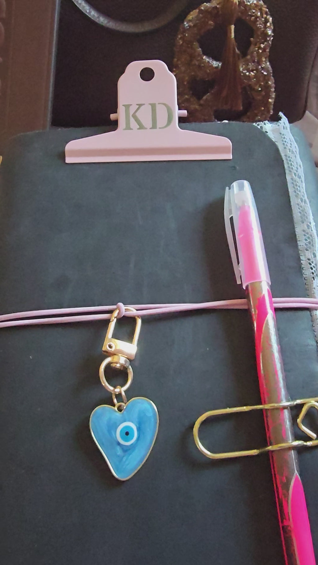 PINK LARGE CUSTOM METAL CLIP