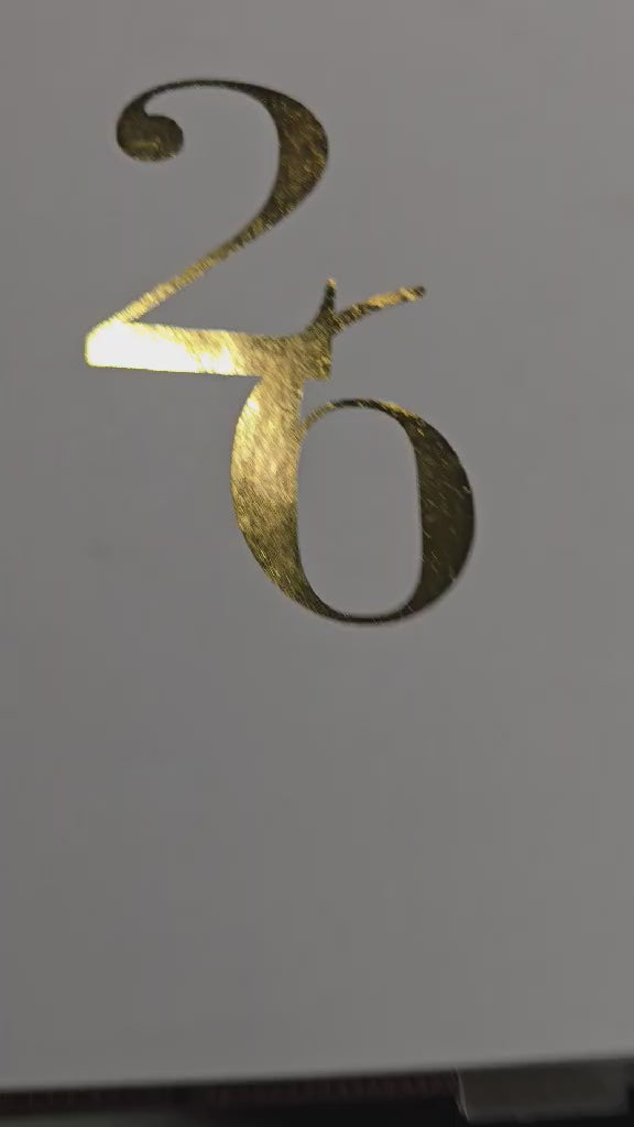 GOLD FOILED "26"