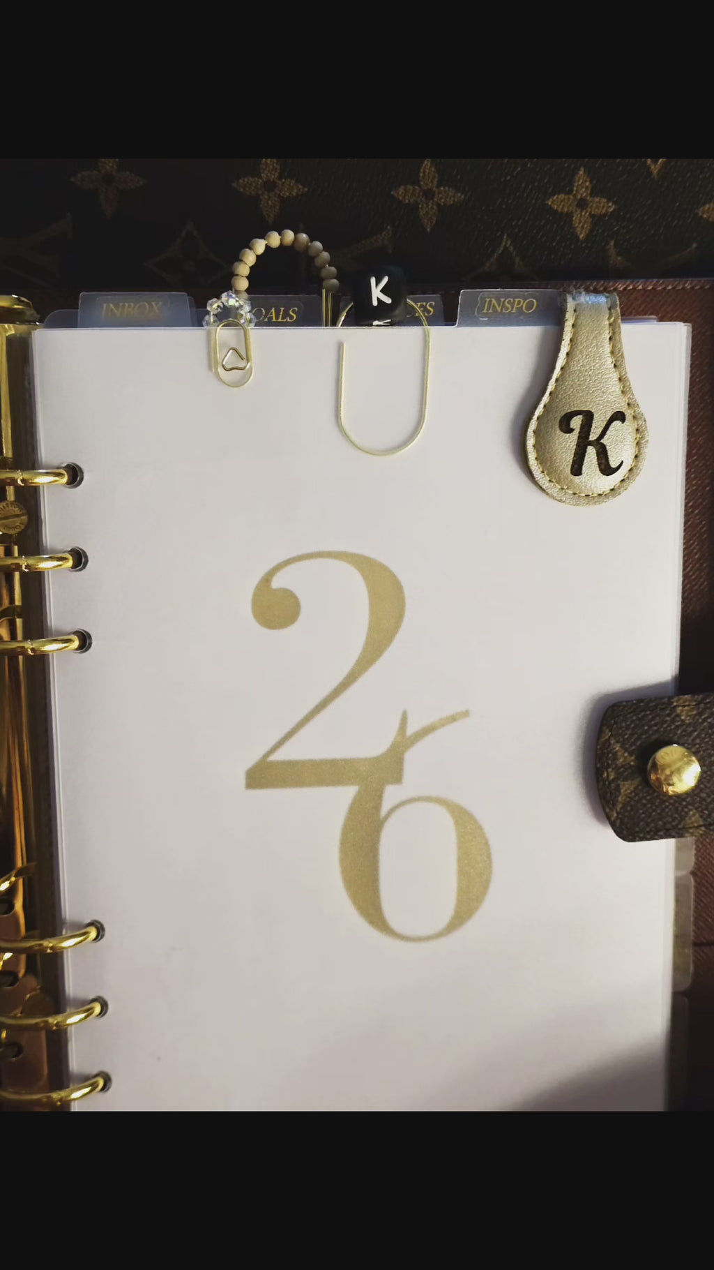 Wood beaded Paper Clip Bookmark