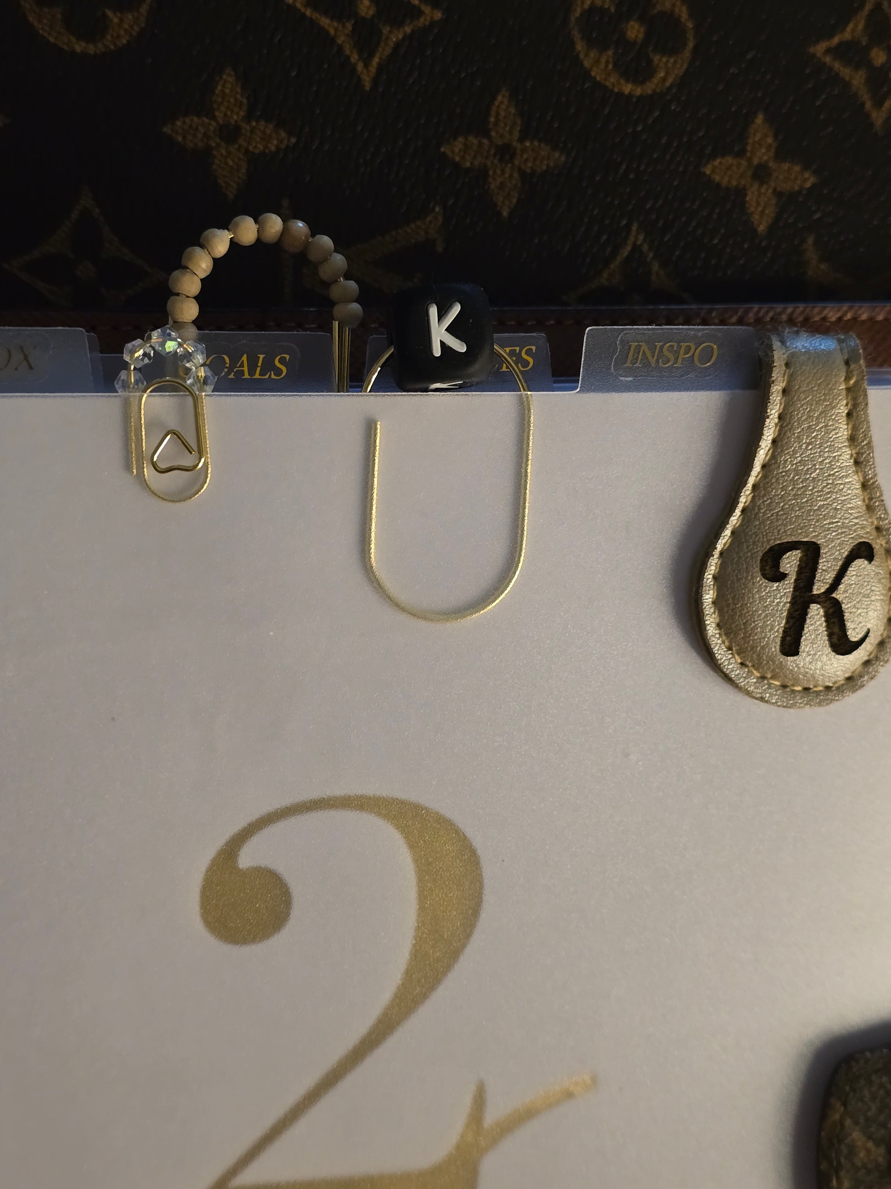 Crystal Mini Paper Clip Bookmark