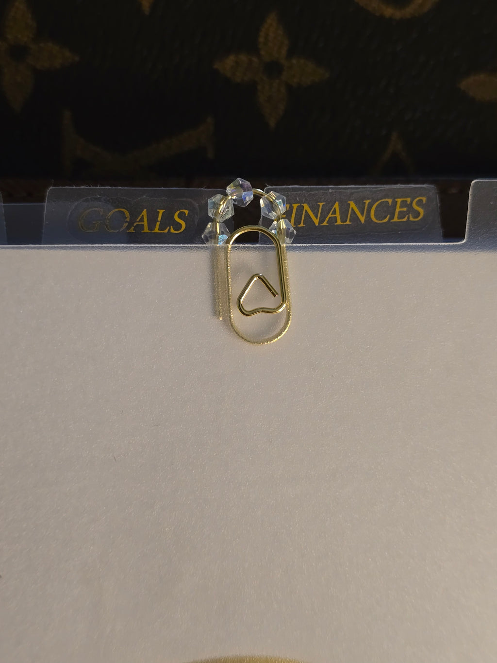 Crystal Mini Paper Clip Bookmark