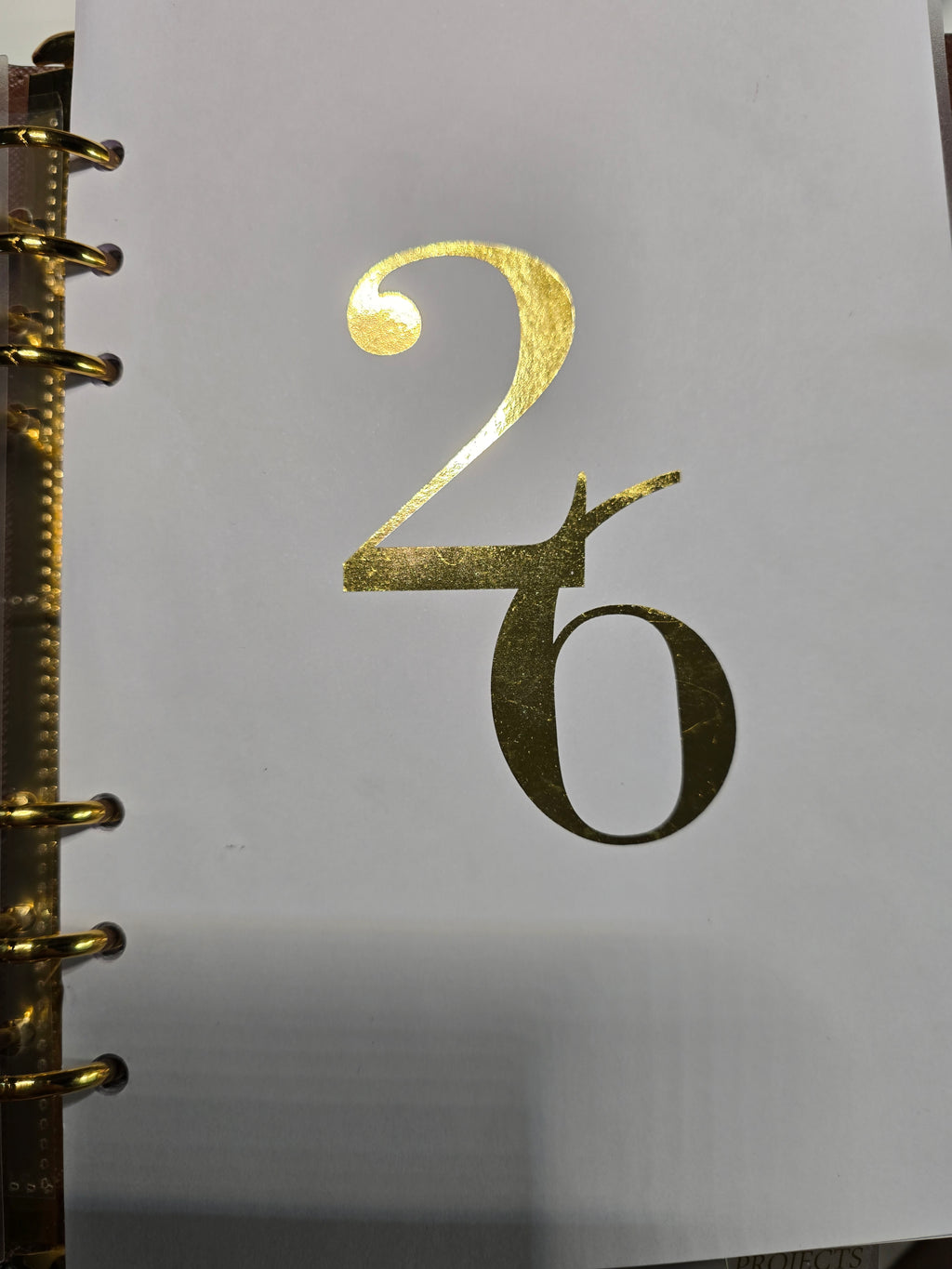 GOLD FOILED "26"