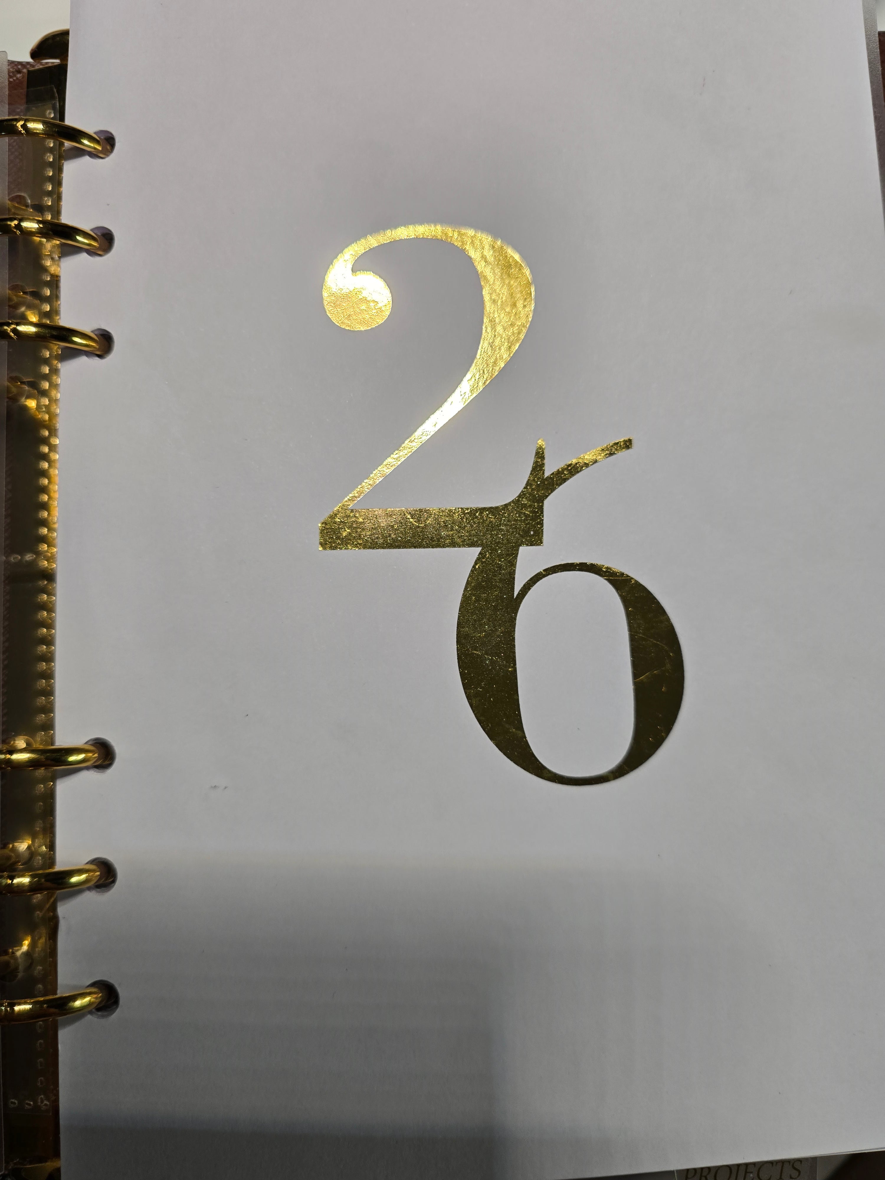 GOLD FOILED "26"