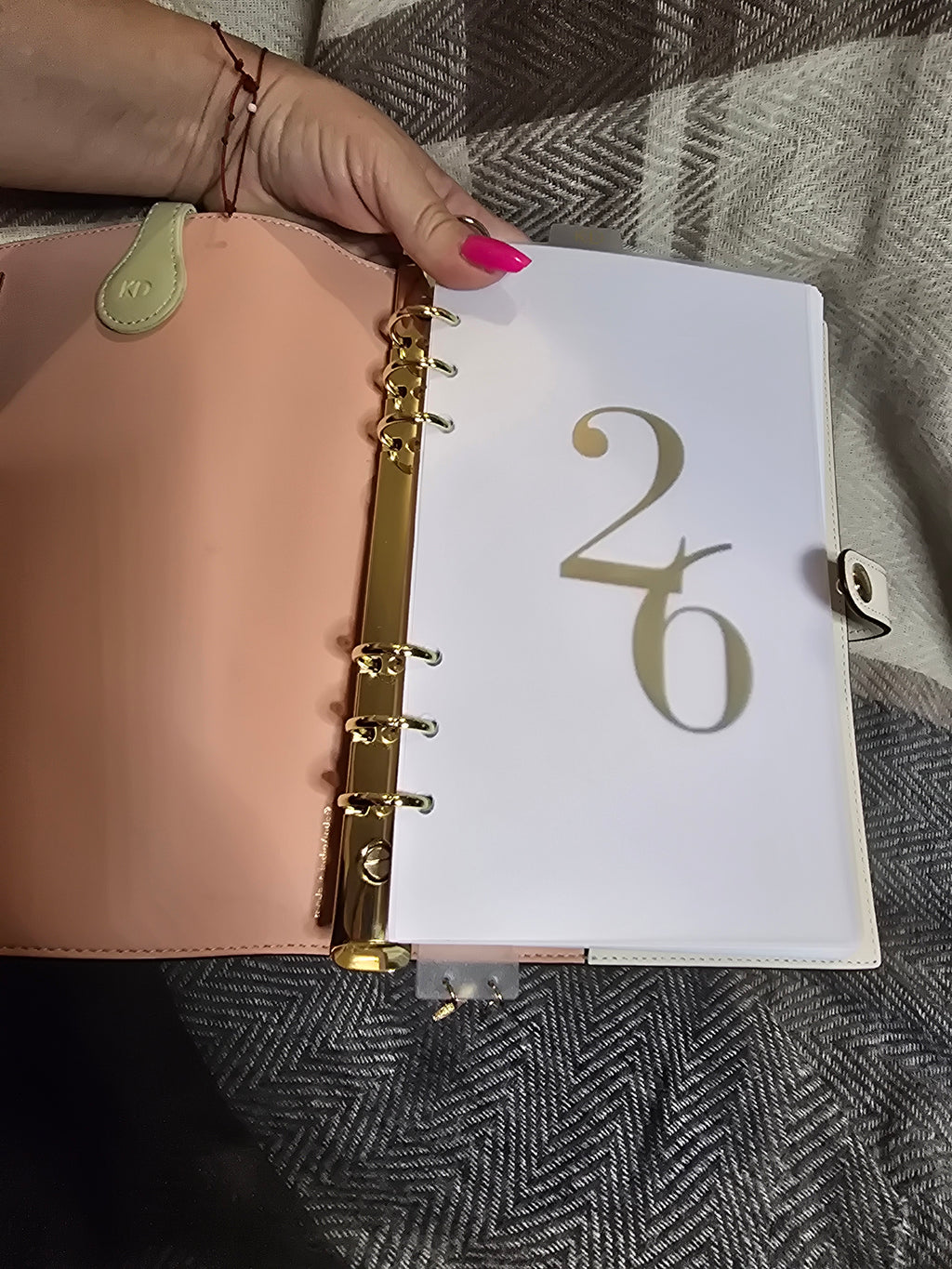 Full spine ring Insert for Coach Agenda or LV GM Cover Agenda