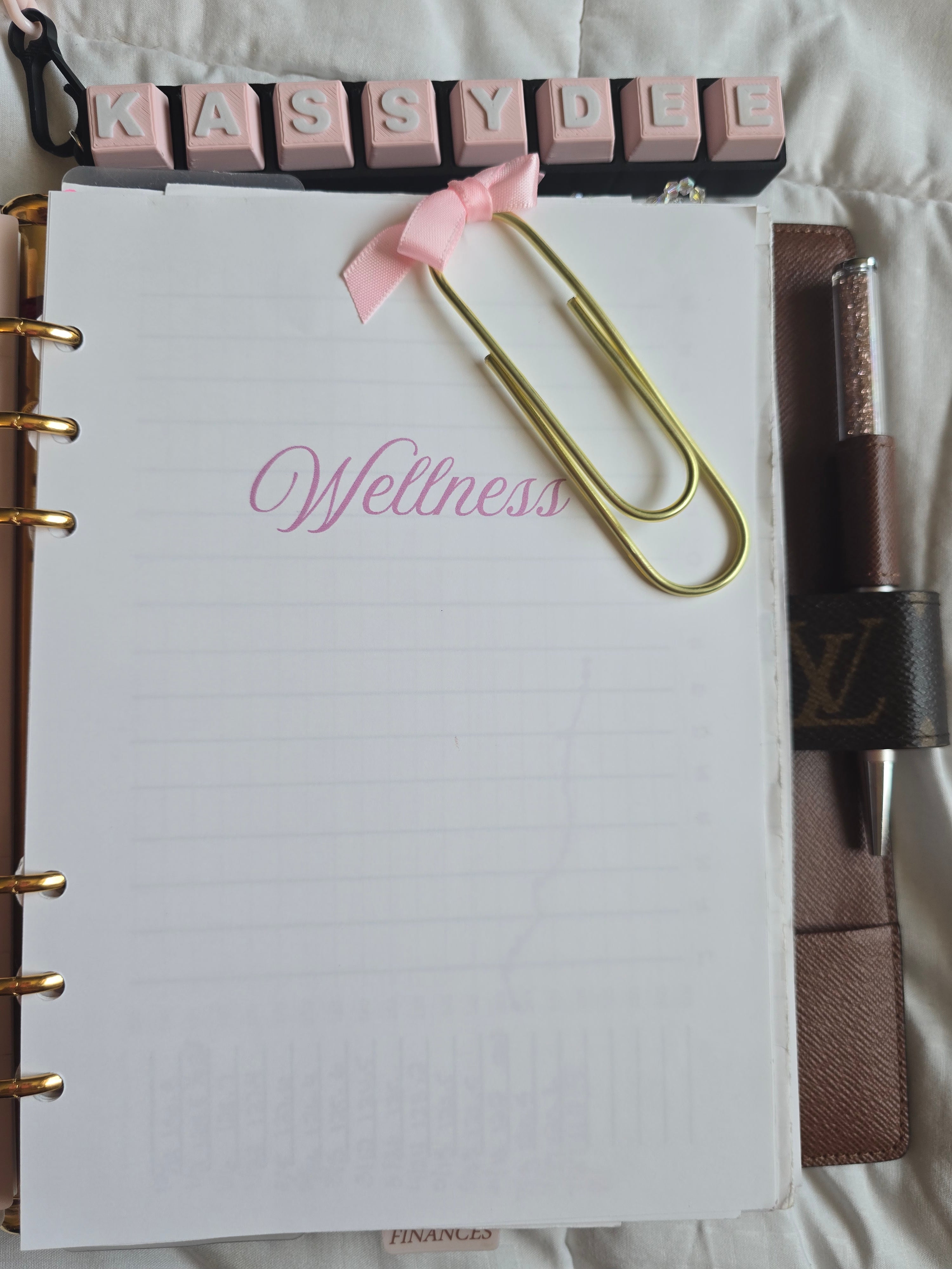 A5 PINK Planner Inserts (GM) Standard Kit