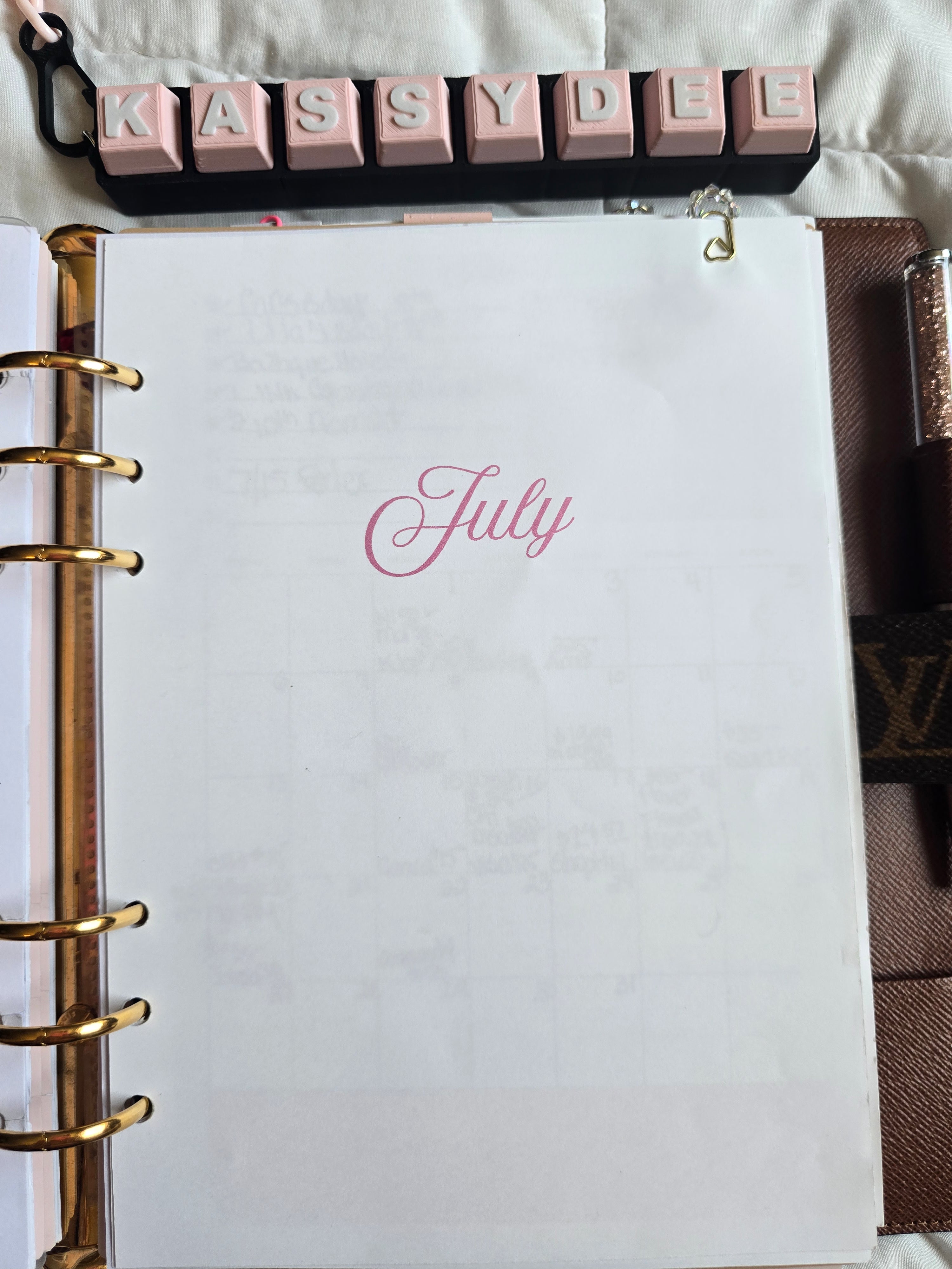 A5 PINK Planner Inserts (GM) Standard Kit