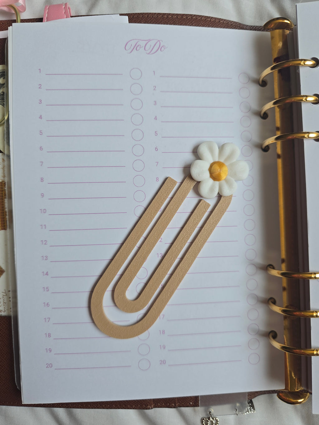 A5 PINK Planner Inserts (GM) Standard Kit