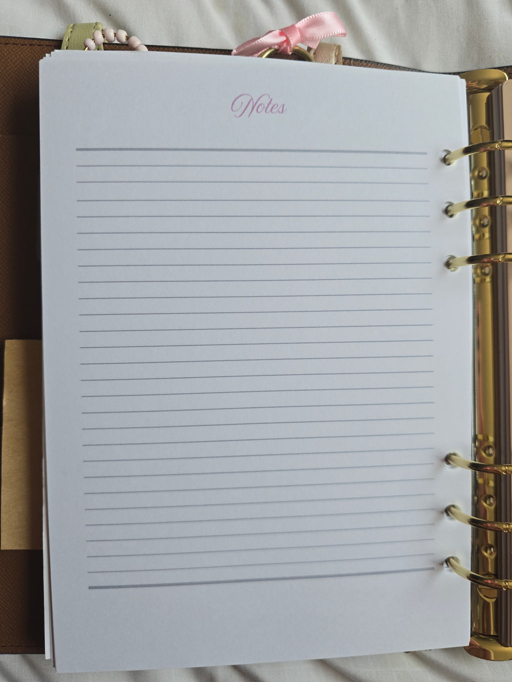 A5 PINK Planner Inserts (GM) Standard Kit