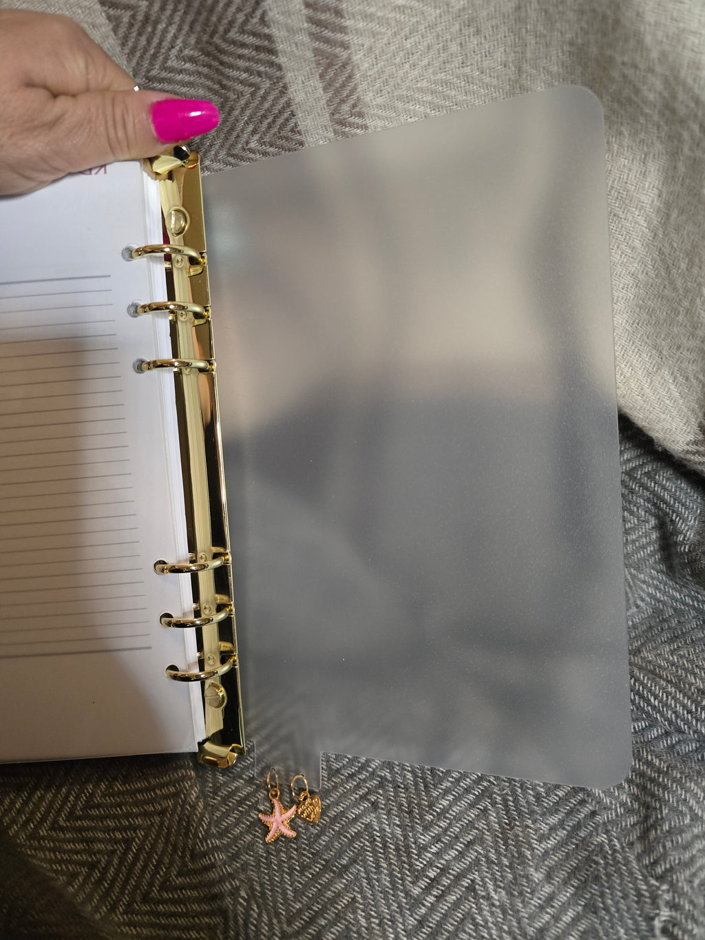 Full spine ring Insert for Coach Agenda or LV GM Cover Agenda