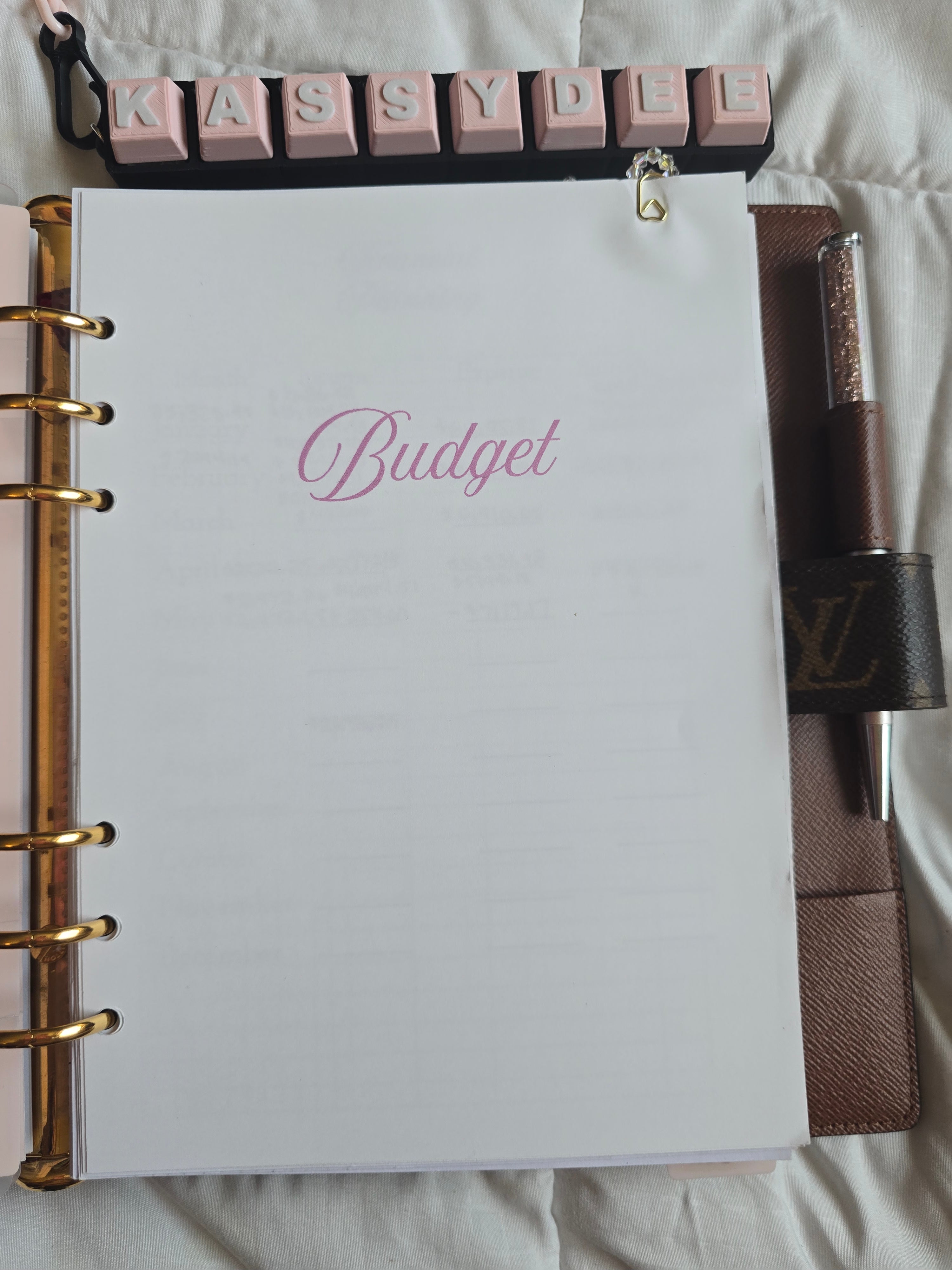 A5 PINK Planner Inserts (GM) Standard Kit