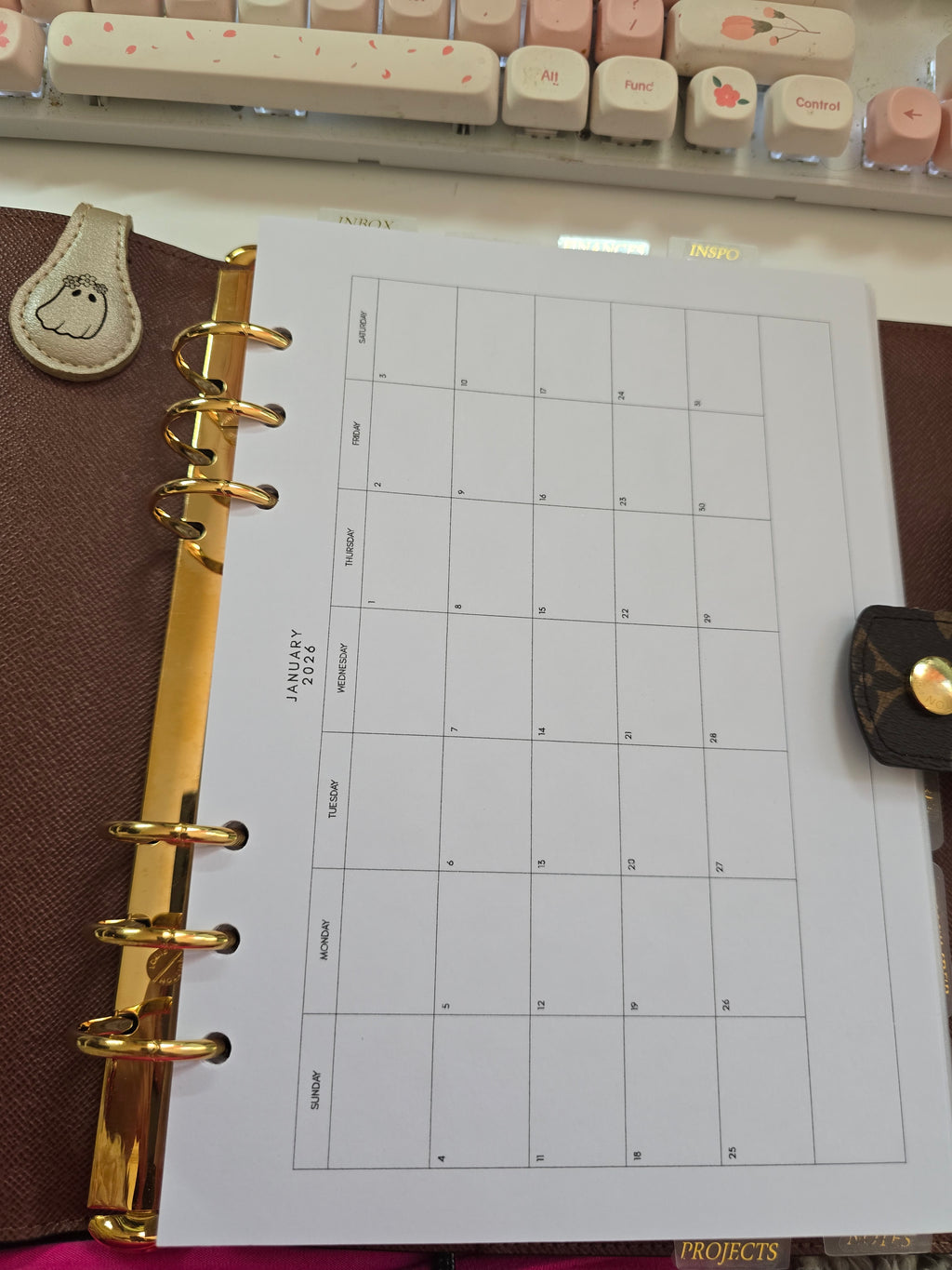 2026 Dated Inserts A5 Landscape