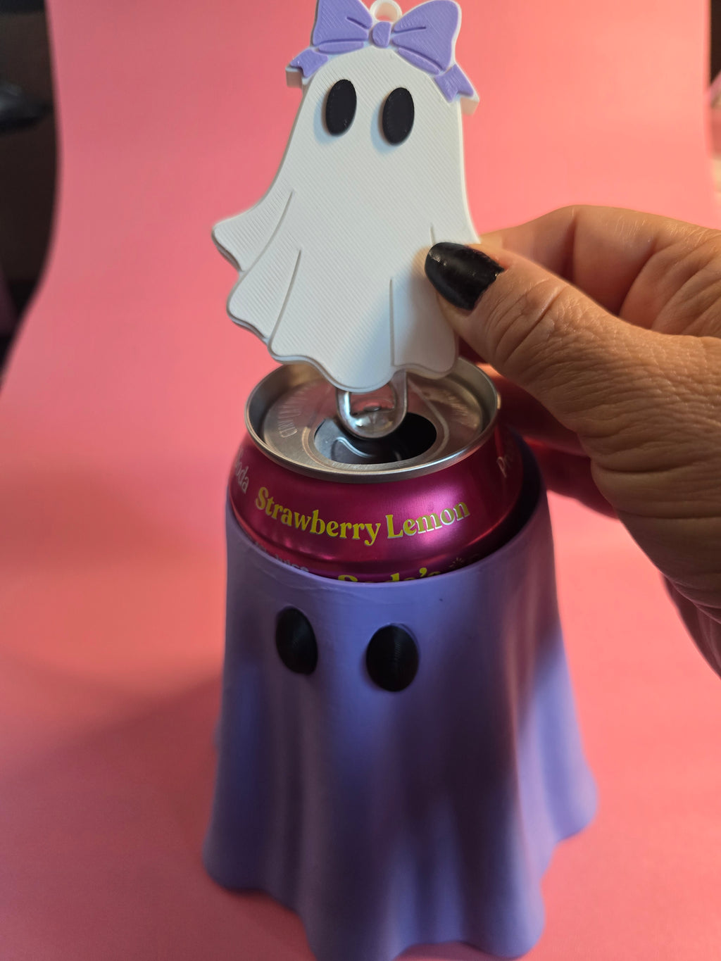 GHOSTIE CUP HOLDER & CAN OPENER SET