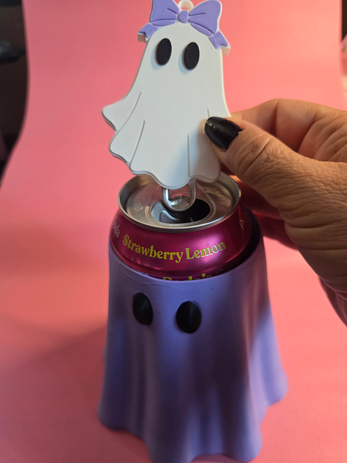 GHOSTIE CUP HOLDER & CAN OPENER SET