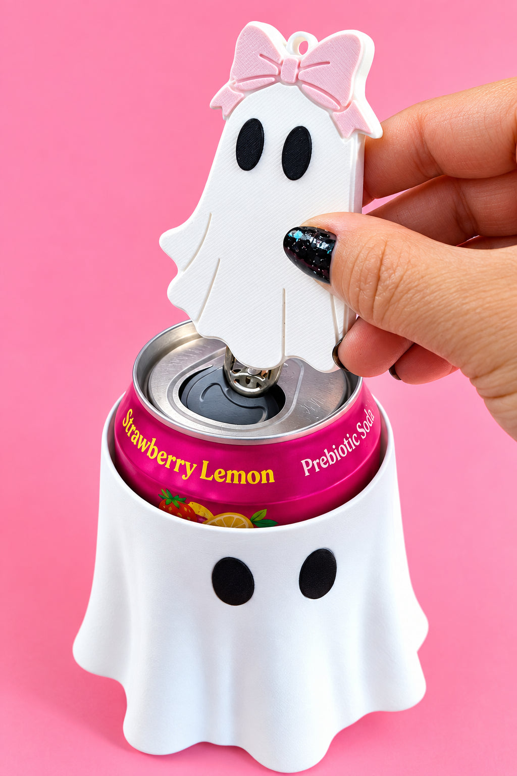 GHOSTIE CUP HOLDER & CAN OPENER SET