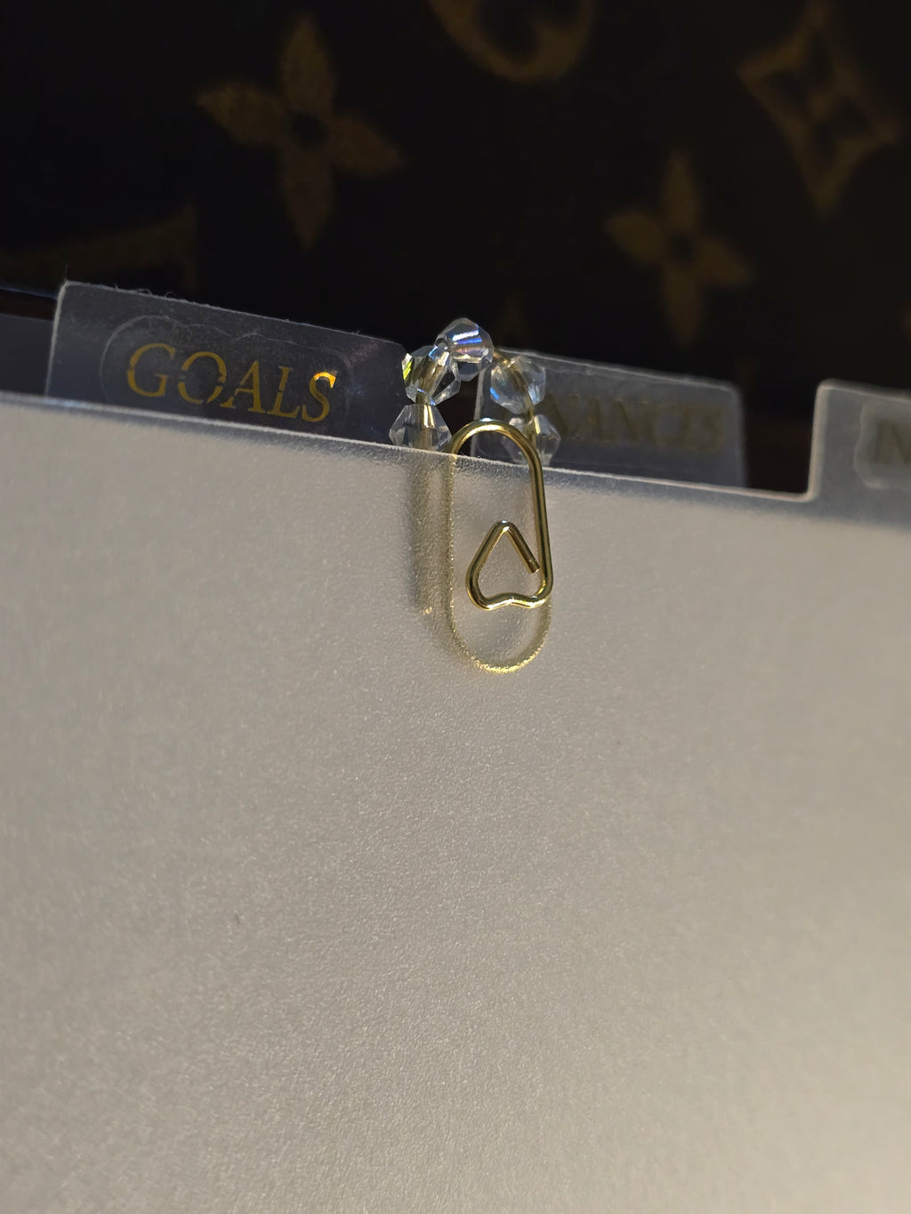 Crystal Mini Paper Clip Bookmark