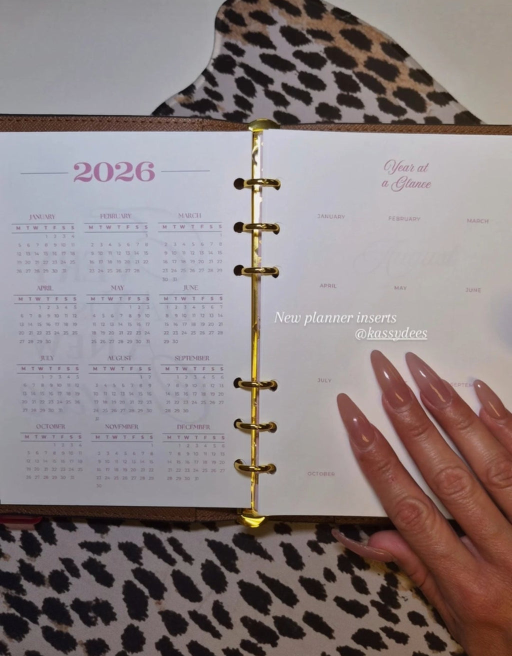 A6 Planner Inserts (MM) Standard Kit