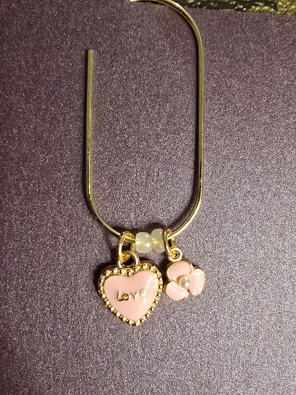 Charm Paper Clip Bookmark