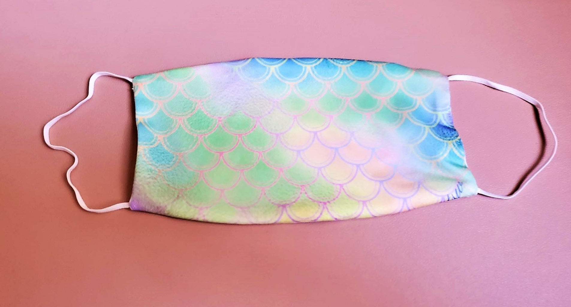 "Mermaid Luver" Adult Face Mask Organic Cotton