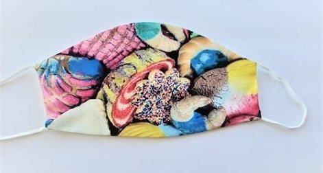 Pan Dulce Mexican Sweet Bread Adult Face Mask Organic Cotton