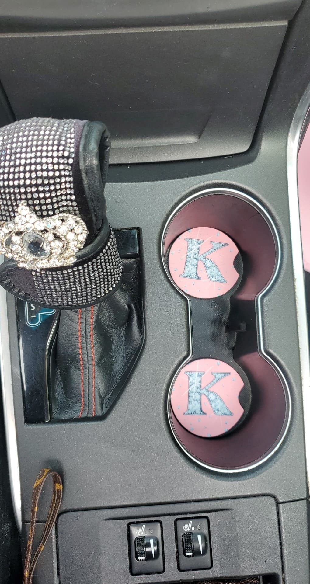 Pink Diamond 2 Car Coasters