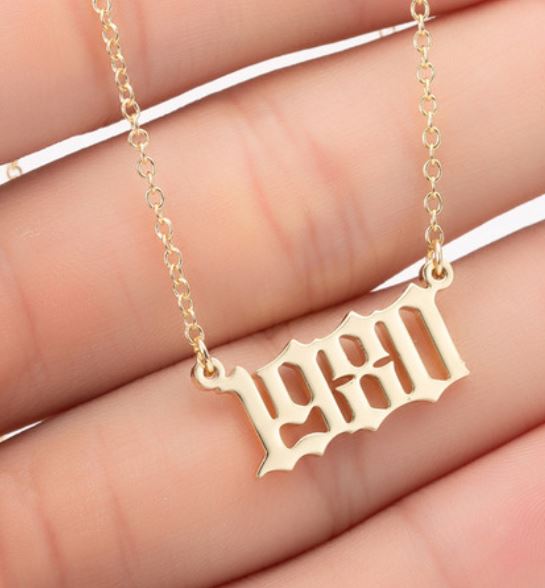 Year Number Necklace