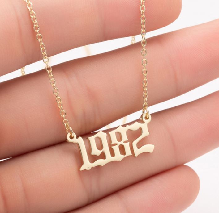 Year Number Necklace