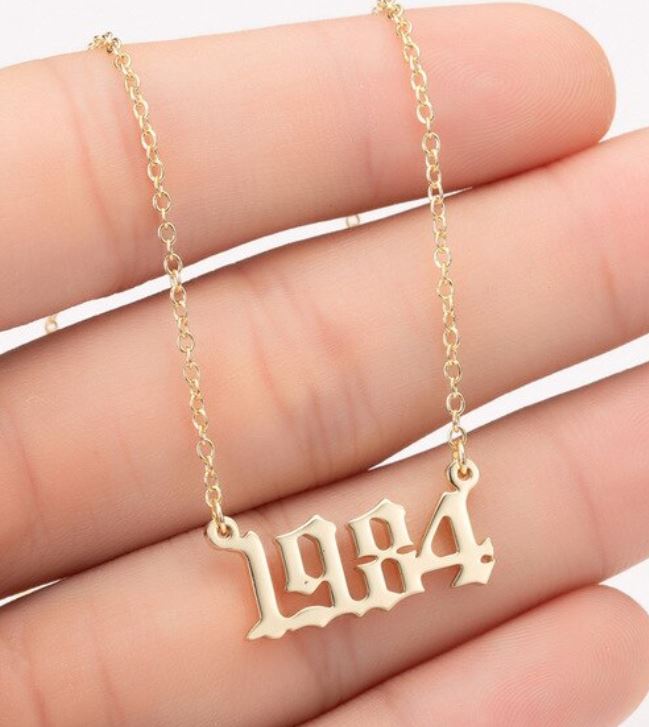 Year Number Necklace
