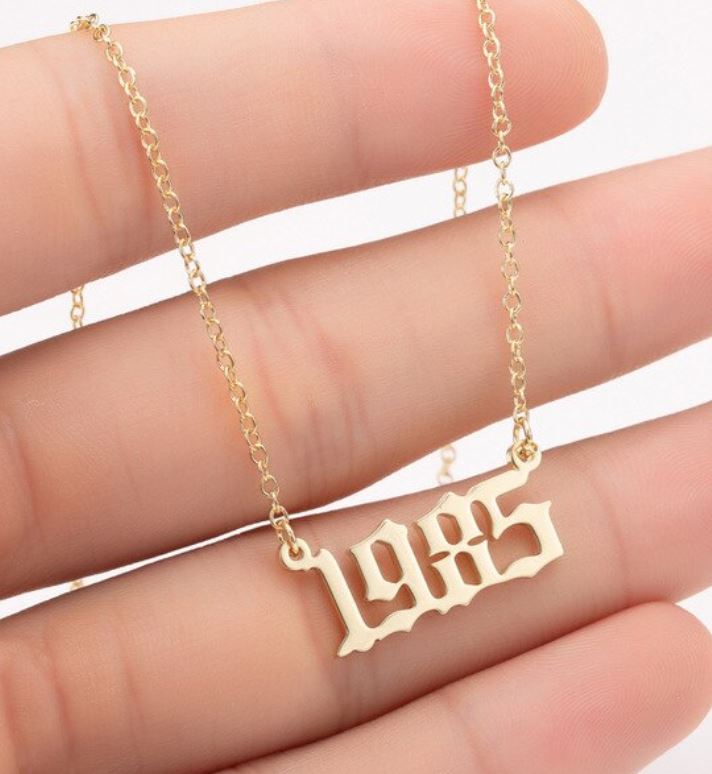 Year Number Necklace