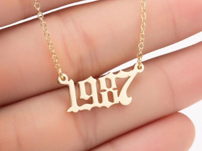 Year Number Necklace
