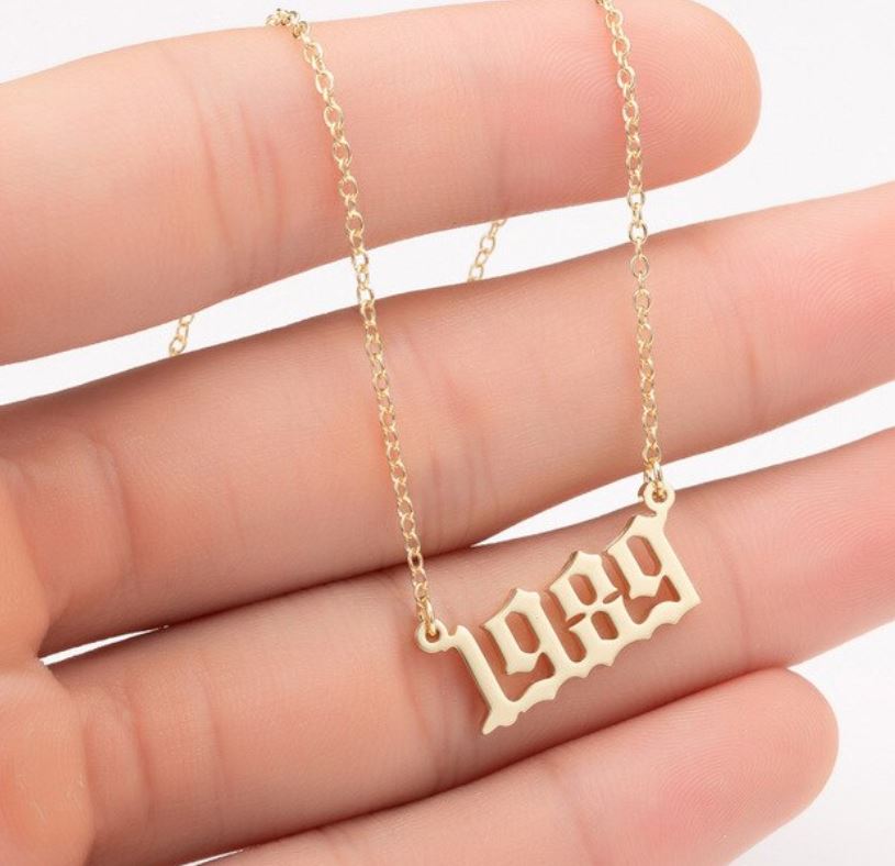 Year Number Necklace