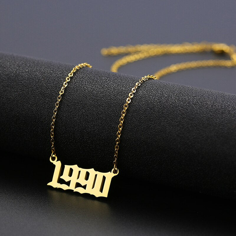 Year Number Necklace