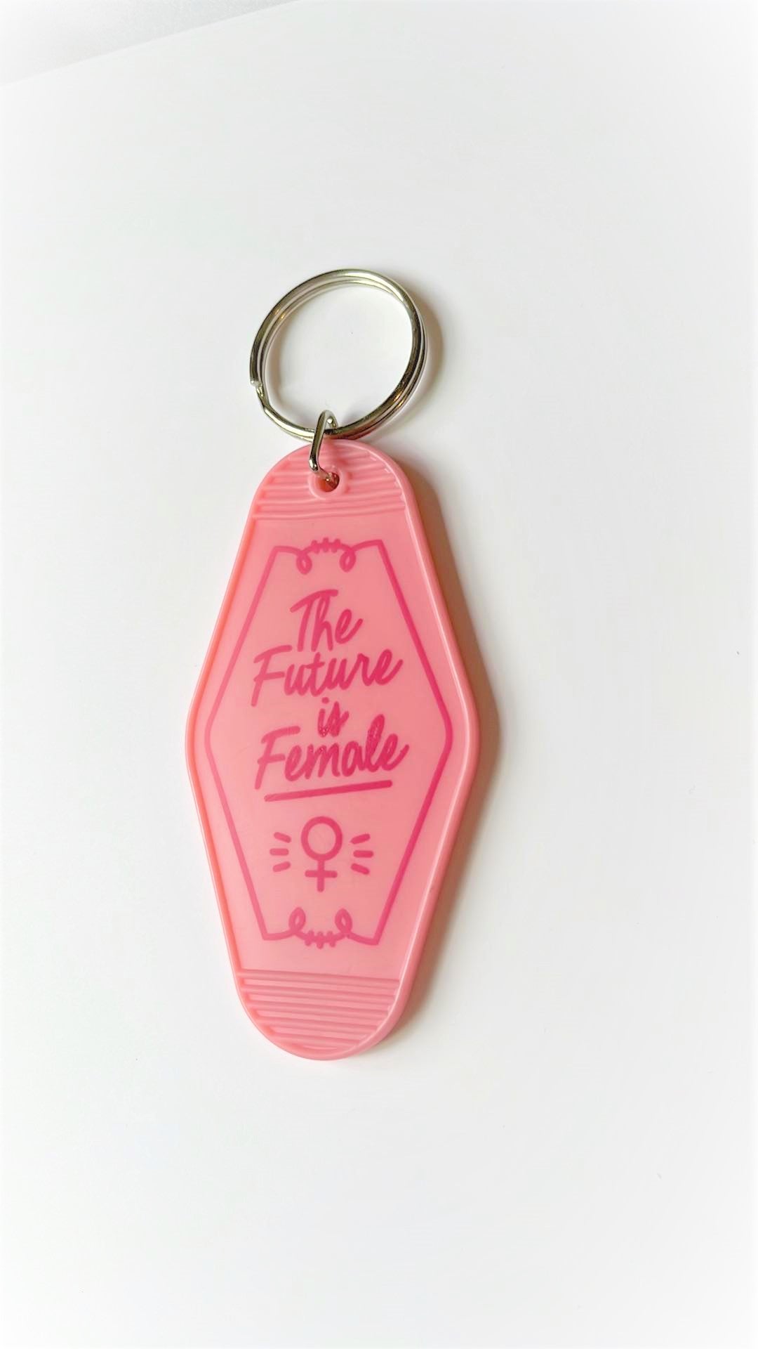 The Future is Female Motel vintage keychain