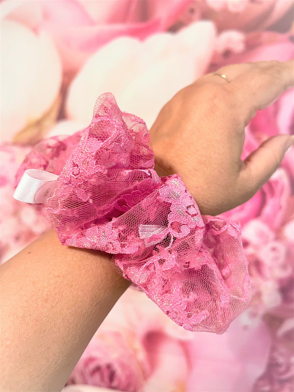 GRANDE SCRUNCHY Pink Lace