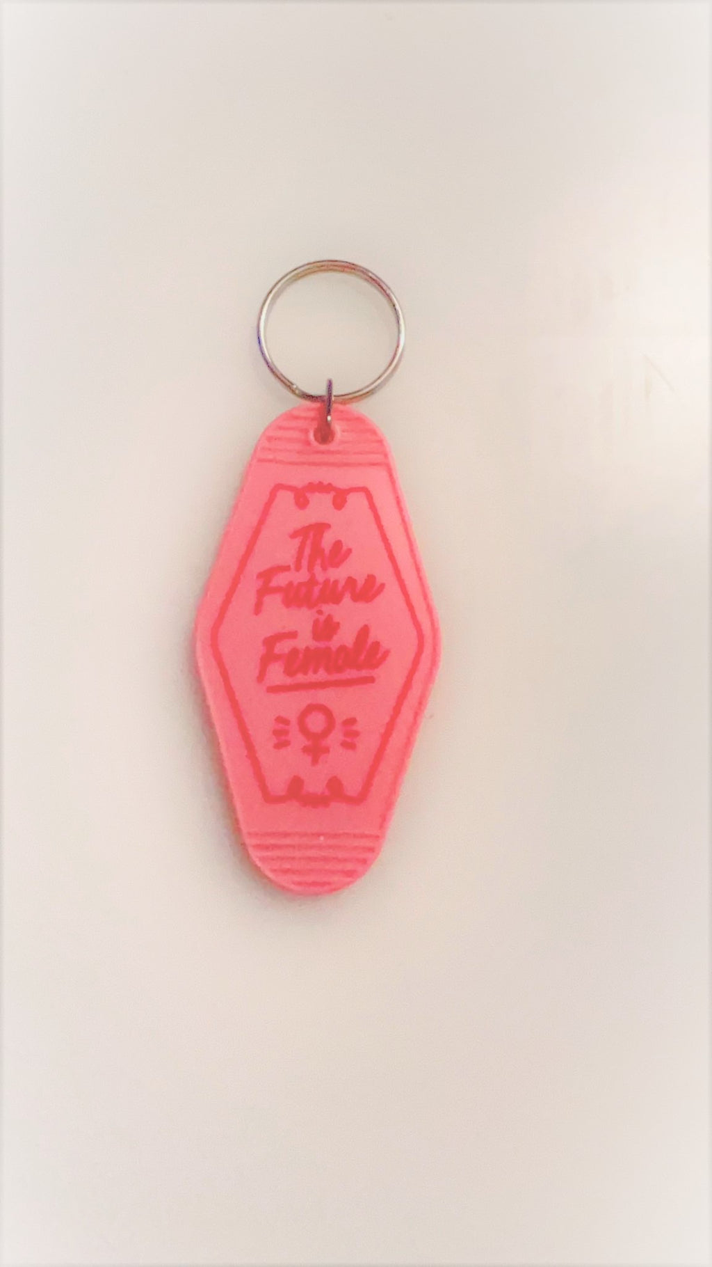 The Future is Female Motel vintage keychain