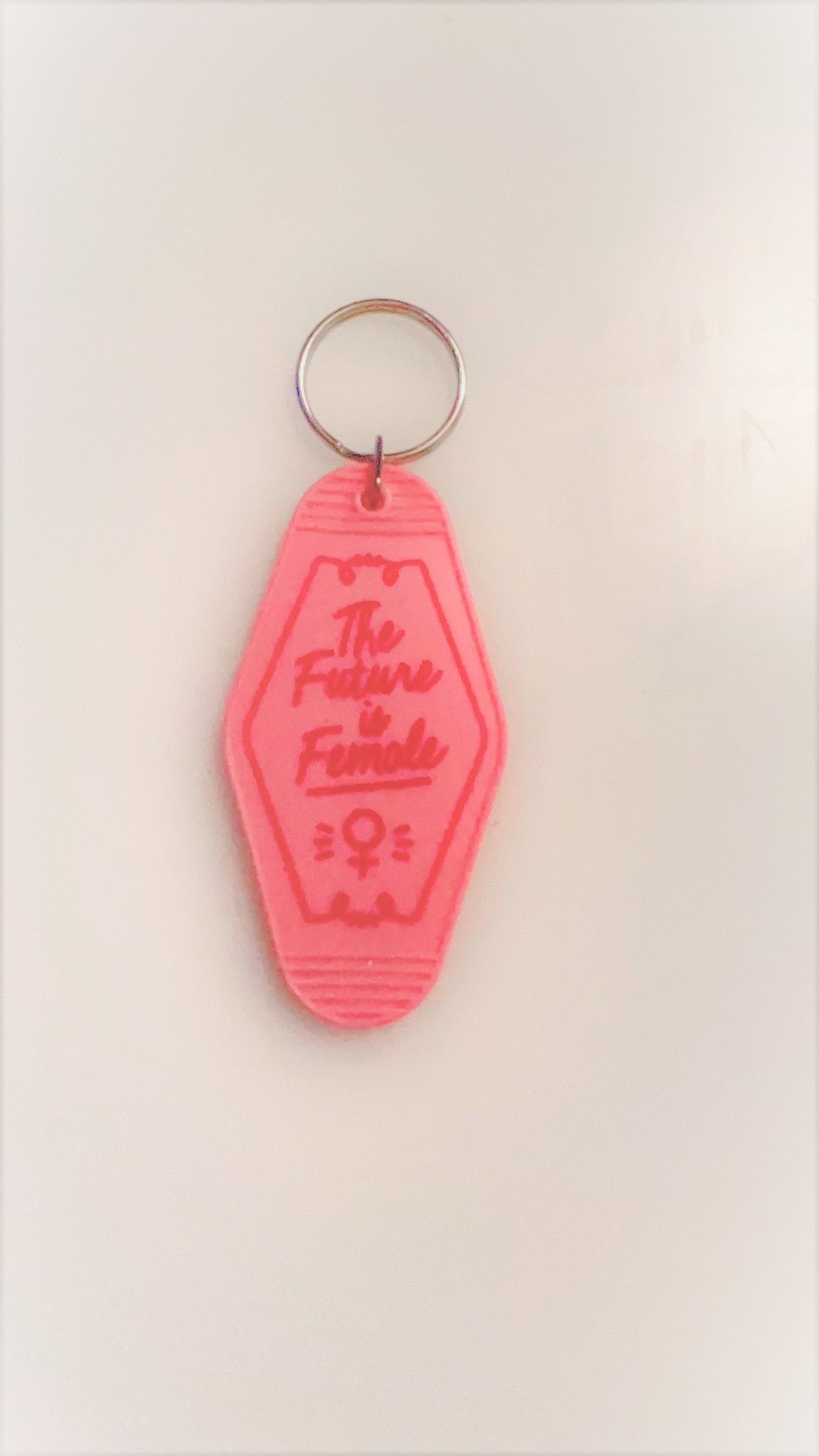 The Future is Female Motel vintage keychain