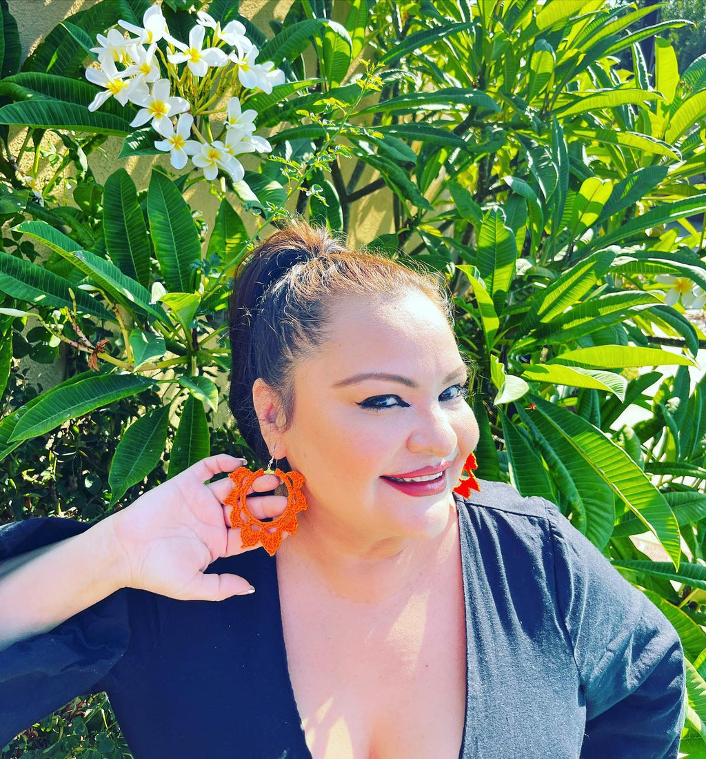Star Crocheted Earrings