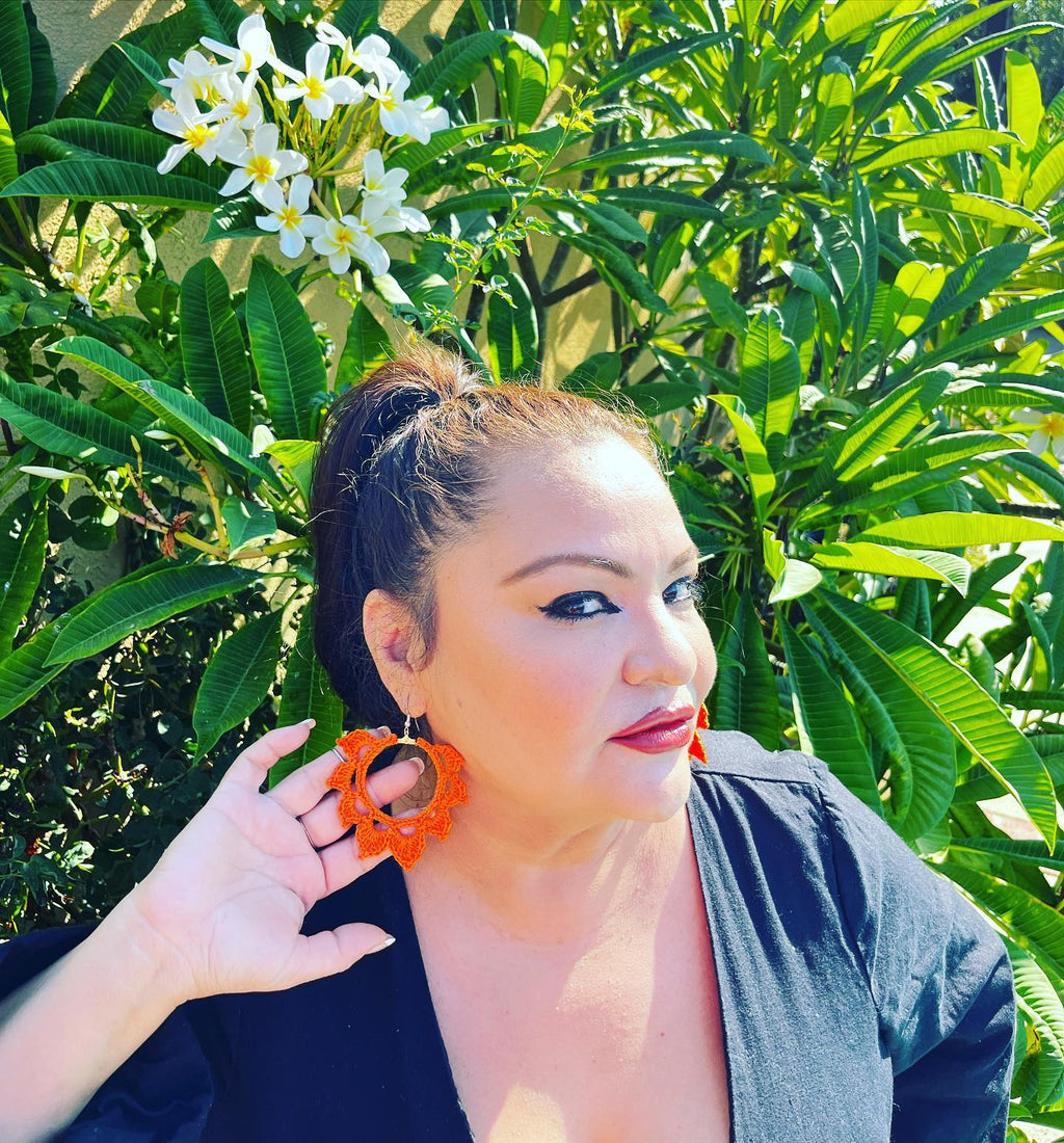 Star Crocheted Earrings