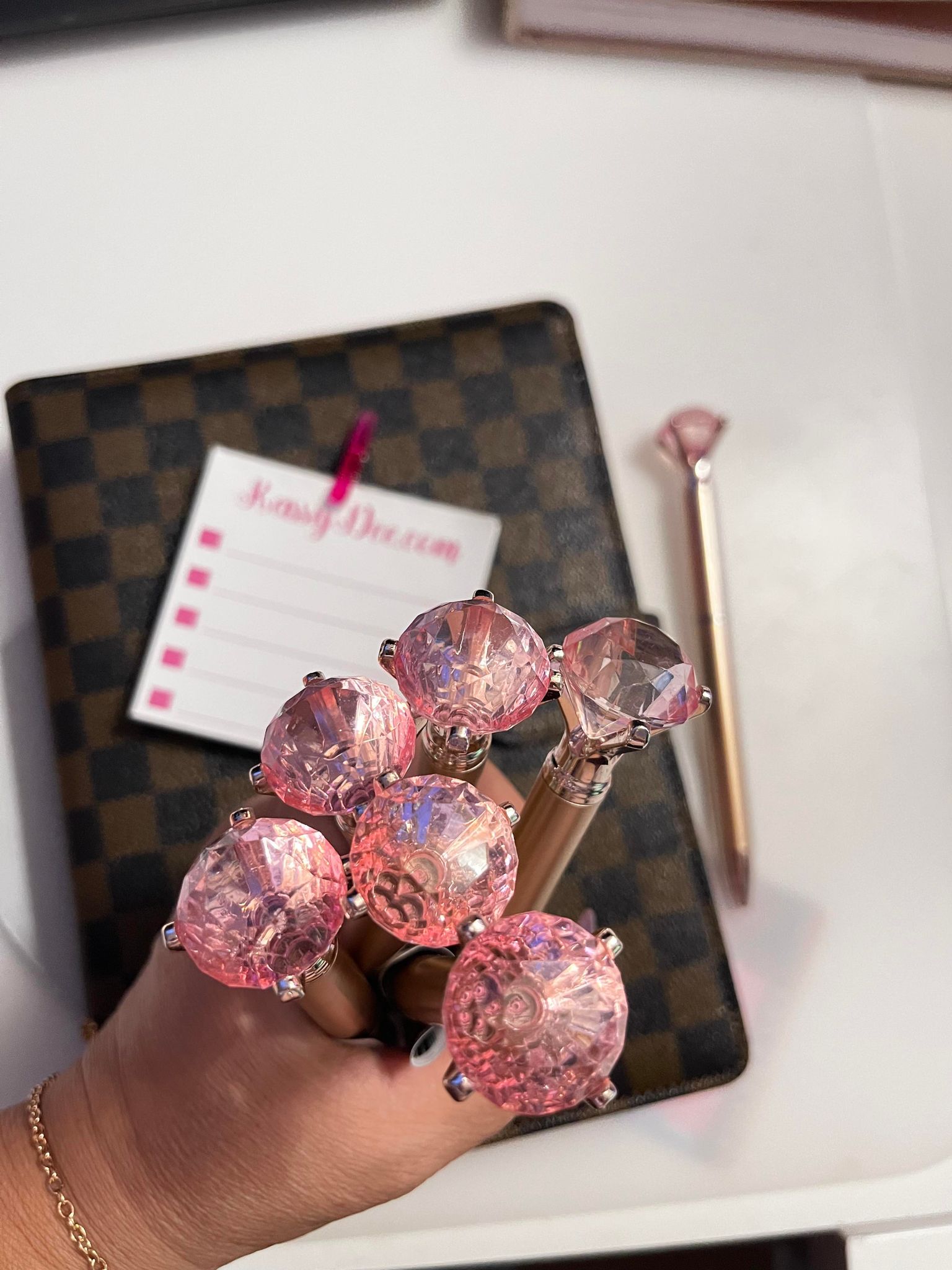 CHAOS Coordinator Rootbeer Notepad and Pink Diamond Pen
