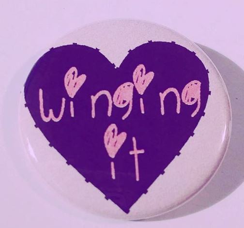 WINGING IT Pin Button 1.5"