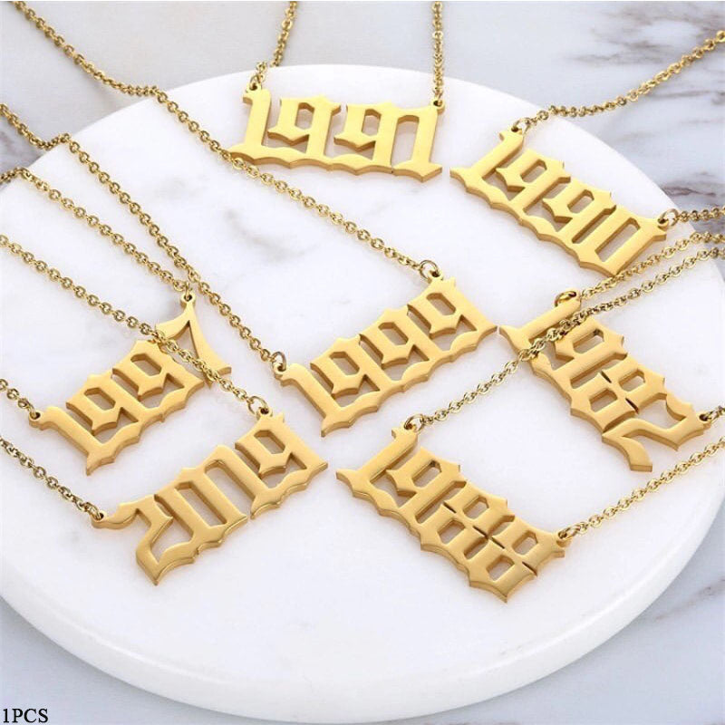 Year Number Necklace
