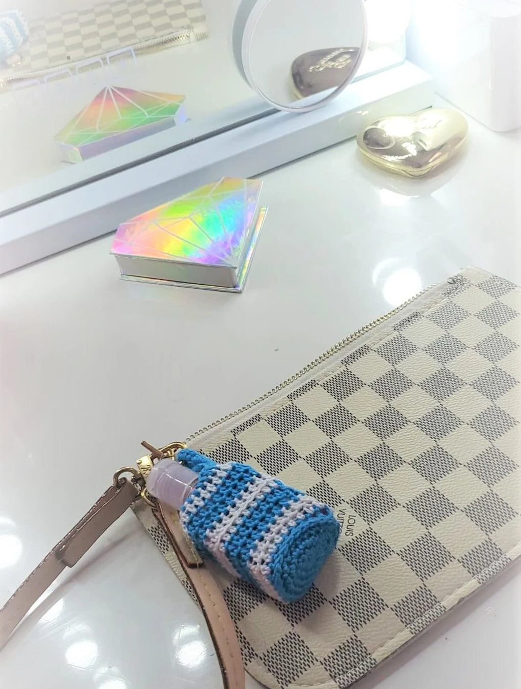 Crochet Hand Sanitizer Holder