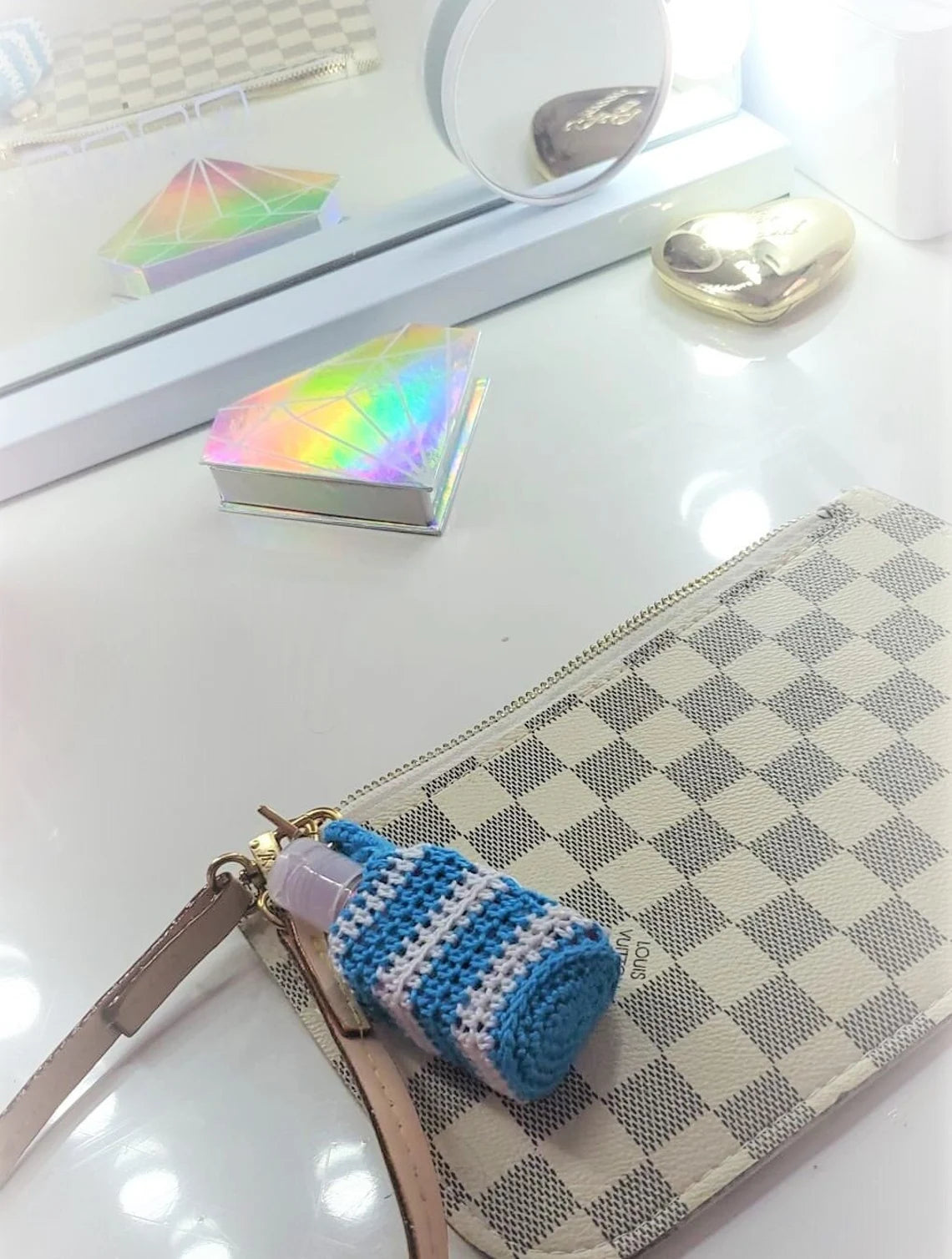 Crochet Hand Sanitizer Holder