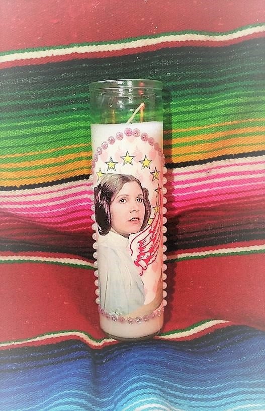 PRINCESS LEIA Carrie Fisher RIP Candle