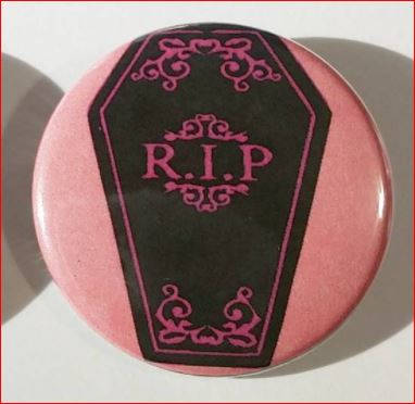 RIP Coffin Pin