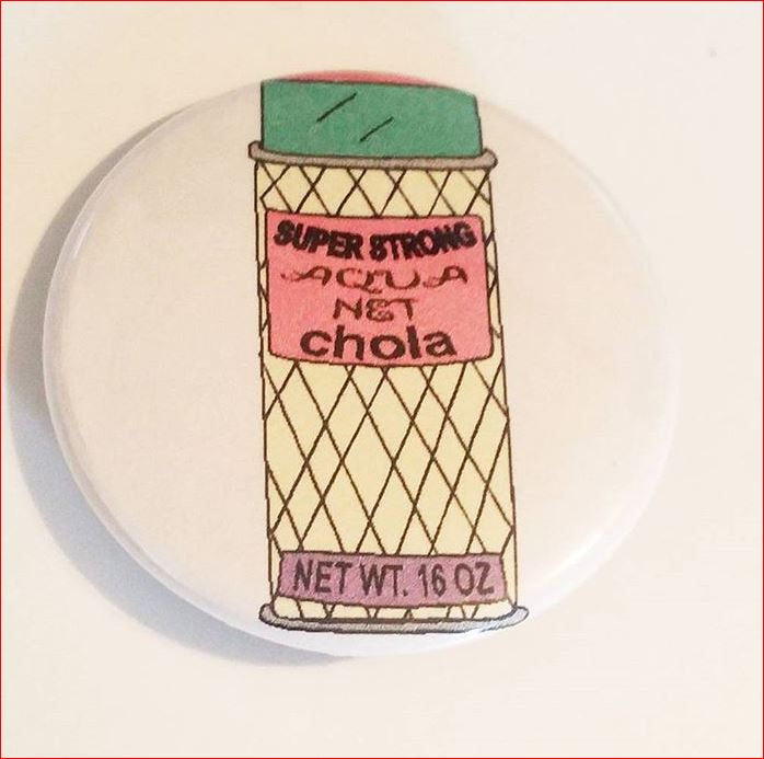 CHOLA AQUANET Hairspray Can Super Srong Chola 1.5"